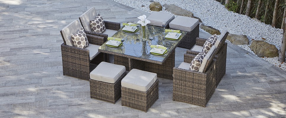 PAD-3233B / Rattan Dining Set 